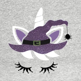 Girls Halloween Shirt Unicorn Witch T-Shirt